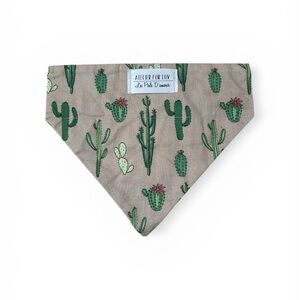 Atelier Fur Luv Tan Cactus Dog Bandana  pet cat Small animal - size S